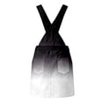 thumbnail image 5 of Curuila Toddler Girls Suspender Dress With Pocket Gradient Square Neck Sleeveless Summer Soft Comfortable Dresses Black Size 6-7 Years, 5 of 7