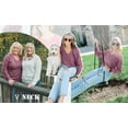 thumbnail image 6 of Shine Up Womens Tops V Neck Long Sleeve Shirts Lightweight Pullover Casual Tunic Tops, 6 of 8