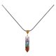 thumbnail image 1 of Collar de cuero de piedra natural Collar hexagonal de piedra puntiaguda para mujeres, 1 of 4