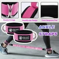 SHZHHFKJCX Resistance Bands Set with Ankle Cuffs for Leg Strength