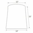 thumbnail image 2 of Aspen Creative 35039 Transitional EmpireShaped Spider Construction Lamp Shade in Red, 14" wide (12" x 14" x 15"), 2 of 5