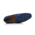 thumbnail image 2 of Ferro Aldo Dylan MFA19671 Classic Moc-Toe Penny Loafers for Men, in Royal Blue Suede, Men's Size 9.5, 2 of 11