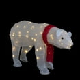 thumbnail image 3 of Northlight LED Lighted Tinsel Polar Bear Outdoor Christmas Decoration - 32" - Warm White Lights, 3 of 8