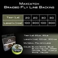 thumbnail image 4 of Braided Backing Line Fly Fishing Line 20/30LB 50/100/300Yards Multi Color Fly Line Yellow Black 30LB 300YARD, 4 of 6