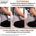 thumbnail image 4 of Calming Heat Back Wrap by Sharper Image with Power Pack | Cordless Electric Inflatable Heating Pad, Auto Shut-Off, Gift for Holidays, Women & Men | 3, 4 of 6