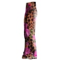 thumbnail image 7 of Women's Casual Pants Wide Leg Pants Women'S High Waisted Flower Patterned Pants Lightweight And Loose Casual Colorful Pants Heavyweight Pants,Pink Women's Casual Pants XXXXXL, 7 of 7