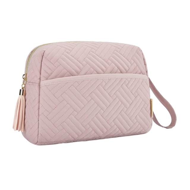 Ruiboury Large-Capacity Toiletries Cosmetic Bag - Suffice Daily With No Loose Thread Sundries Travel Pink 1Set