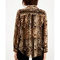 thumbnail image 2 of I.N.C Womens Ocelot Button Up Shirt, Brown, X-Small, 2 of 3