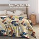 thumbnail image 5 of Regalos de manta de pollo - Manta bonita de 60 x 50 pulgadas para niñas y mujeres - Mantas suaves y peludas de color beige para cama, sofá y viajes, 5 of 7