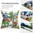 thumbnail image 6 of Colorful Chinoiserie Pillow Covers 18x18 Set of 2,Blue and White Pillow Covers Outdoor Decorative Linen Pillow Covers for Couch Bed Sofa Cushion Farmhouse Pillowcases, 6 of 6
