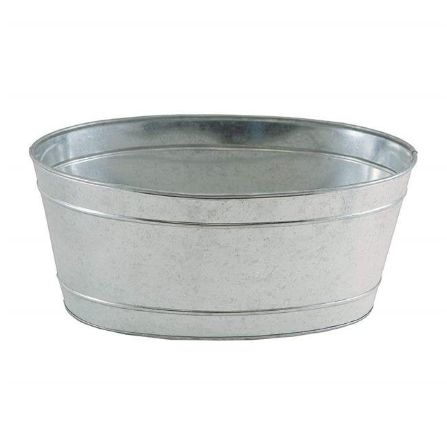 Achla C51M Mini Oval Galvanized Tub
