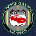 thumbnail image 3 of CafePress - Living Green Hybrid Michigan Dark T Shirt - Men's Classic Graphic Cotton T-Shirt, 3 of 4
