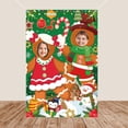 thumbnail image 2 of HOWAF Christmas Photo Door Banner, Christmas Gingerbread Man Photo Prop Background Banner for Christmas Party Supplies, Funny Christmas Games for Christmas Xmas Holiday Party Supplies, 59x39 Inch, 2 of 7