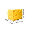 thumbnail image 3 of 2026 Cheese Squishy, Cheese Squishies Stress, 1.6-Inch, 3 of 7