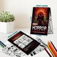 thumbnail image 4 of Netecom Horror Coloring Book Spiral Bound For Adults, A5 Wooden Cover, 30 Haunting Coloring Pages of Chilling Scenes for Stress Relief and Relaxation, 4 of 6