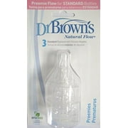 Dr. Brown's Standard Preemie Flow Nipple, 3 Pack