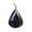 black-onyx, variant on Solid 925 Sterling Silver Pendant For Men Women, Genuine Purple Amethyst Pear Big Gemstone Unique Handcrafted February Birthstone Gift