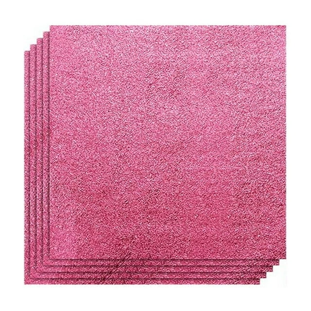 PEIXUN 100 Pcs 8 cm Bonbons pour Papier d'Emballage en Aluminium Carré Feuilles de Papier Aluminium Colorées pour Bricolage Décorations Maison