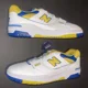thumbnail image 2 of Size 13 - New Balance 550 White Blue & Yellow Low Tops, 2 of 6