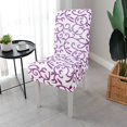 thumbnail image 2 of Housse de Chaise Extensible Imprimée Siamoise Simple pour Chaise de Salle à Manger, 2 of 7