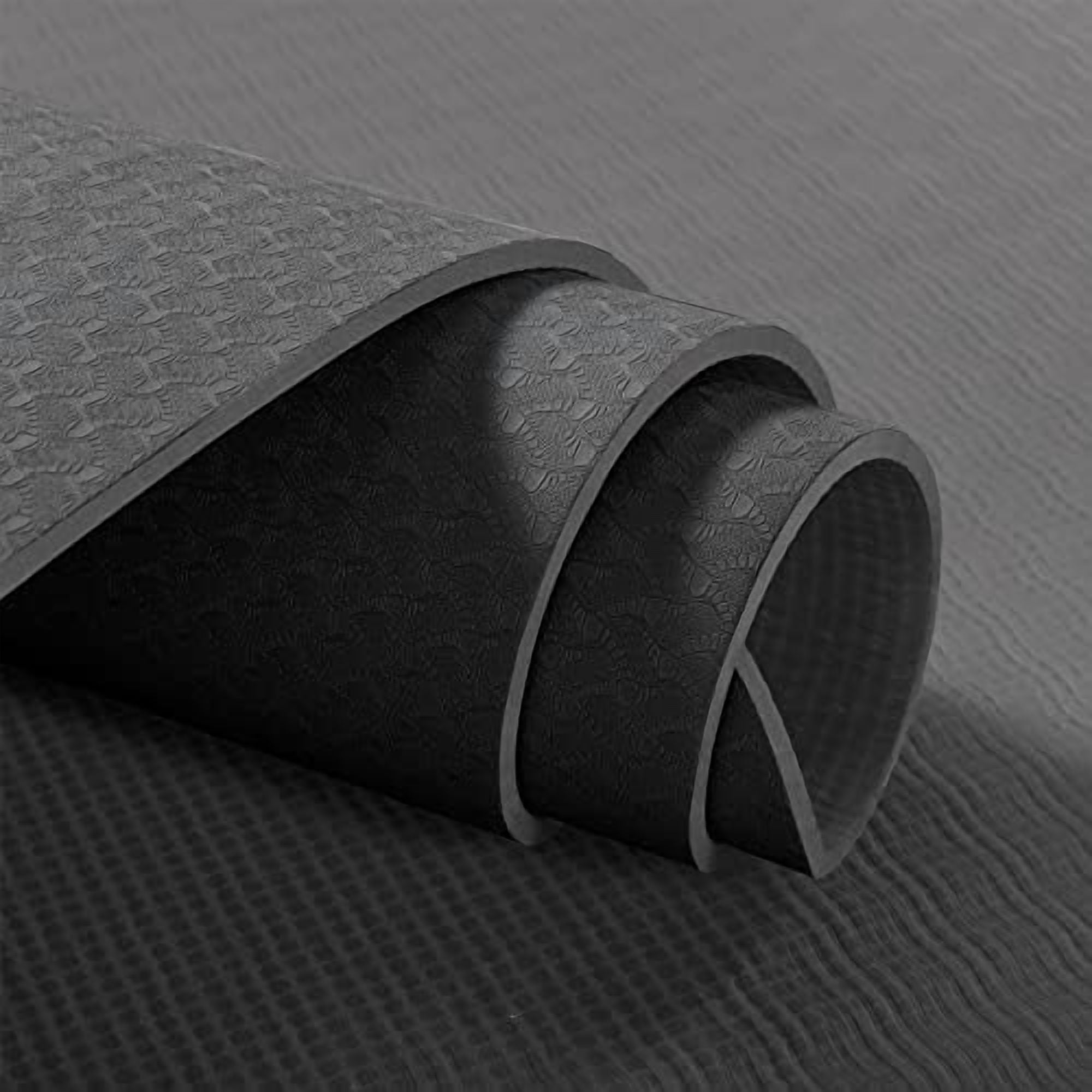 Yoga Mat Non Slip, Pilates Fitness Mats, Eco Friendly, Anti-Tear 1/4" Thick Yoga Mats for Women, Exercise Mats for Home Workout with Carrying Sling and Storage Bag Black,72"x24"