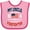Pink and Red, variant on Inktastic My Uncle Is A Firefighter Nephew Boys or Girls Baby Bib