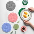thumbnail image 4 of Hot Pot Mat Heat Insulation Placemat Anti-scalding Bowl Coaster Holder Household Cooking Kitchen Dining Table Pad Reusable, 4 of 10