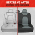 thumbnail image 6 of Motor Trend AquaShield Waterproof Car Back Seat Cover, Gray Padded Neoprene Rear Bench Seat Cover for Cars, Ideal Back Seat Protector for Kids & Dogs, Interior Cover for Auto Truck Van SUV, 6 of 11