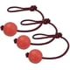 thumbnail image 1 of pelotas elásticas de juguete con cuerda para perros (rojas), 1 of 5