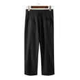 thumbnail image 4 of INCERUN Men's Trouser Fashion High Waist Baggy Casual Straight Drape Pants, 4 of 8