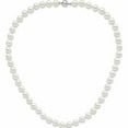 thumbnail image 3 of Sterling Silver Majestik Rh-Pl 8-9mm White Imit. Shell Pearl Necklace Made In Canada -Jewelry By Sweet Pea, 3 of 7