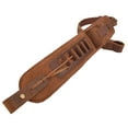 thumbnail image 2 of Padded Leather Rifle Sling Adjustable Gun Strap for .308 .45/70 .30/65 410ga .22-250 .270 .260, 2 of 12