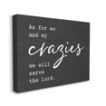 thumbnail image 3 of Stupell Industries Religious Family Quote Serve The Lord Humorous Phrase Graphic Art Gallery Wrapped Canvas Print Wall Art, Design by Lettered and Lined, 3 of 5