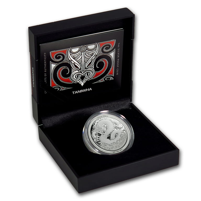 イヌヌワン 2017 New Zealand 1 oz Silver $1 Taniwha Proof Coin - Walmart.com