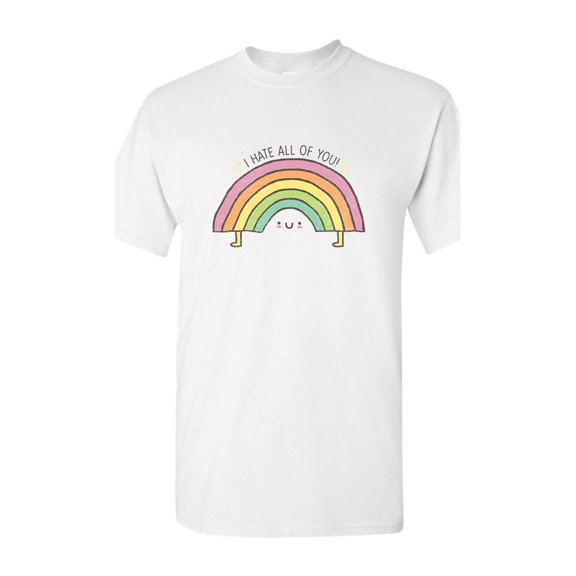 Rainbow BeanePod Artworks Art Funny DT Adult T-Shirt Tee