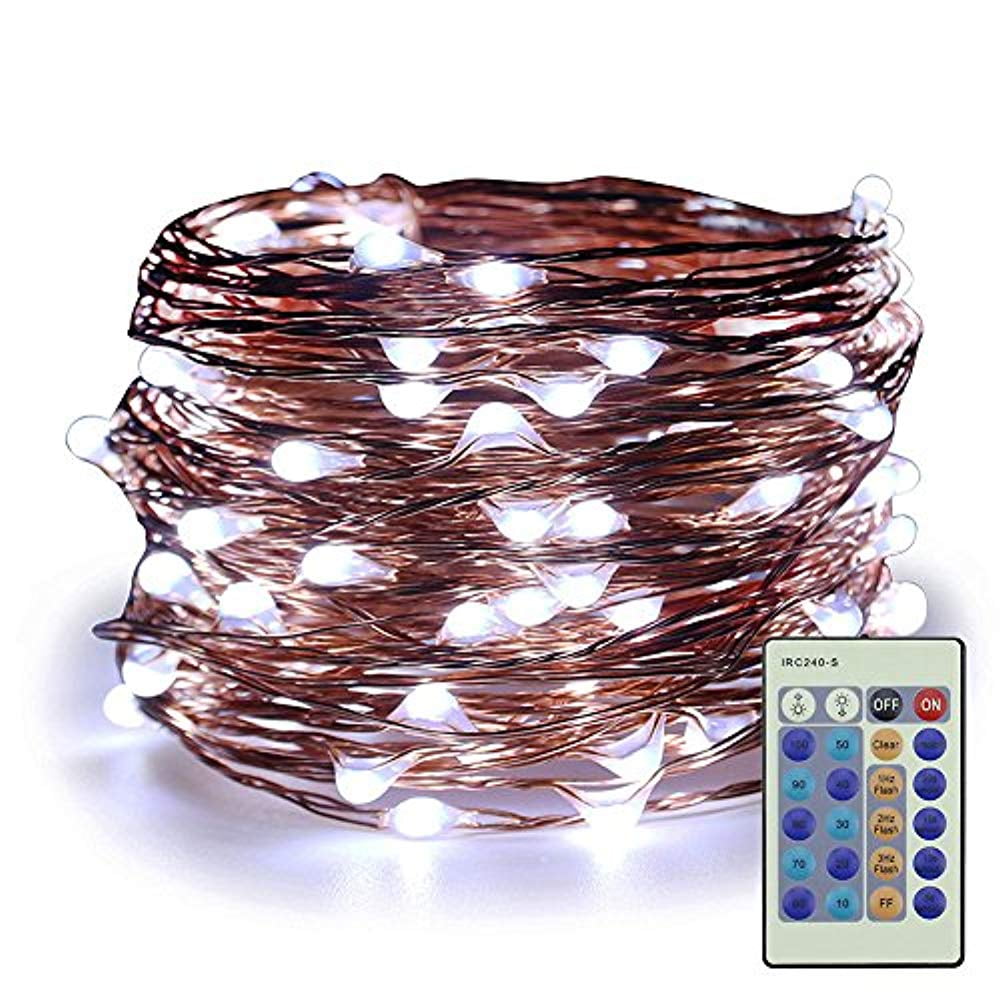 2 Pack Dimmable Led String Lights Plug In 66ft 200