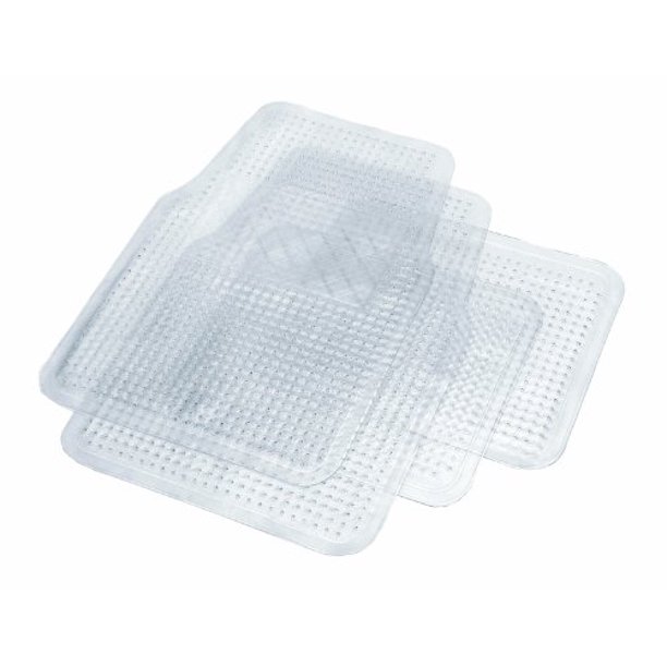 Rubber Queen 70616 Clear Floor Mat 4 Piece