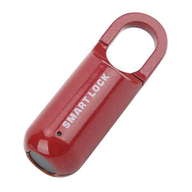 Fingerprint , Zinc Alloy USB Charging Keyless Anti-Theft DC5V With LED Indicator Light For Backpacks For Cabinets For Doors For Bicycles Black,Red