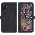 thumbnail image 7 of Asuwish Phone Case for Samsung Galaxy A36 5G Wallet Cover With Tempered Glass Screen Protector Crossbody Wrist Strap Flip Pattern Zipper Credit Card Holder Cell A 36 36A LTE SM-A366U Women Men Black, 7 of 7