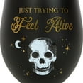 thumbnail image 3 of Something Different Just Trying To Feel Alive Stemless Wine Glass, 3 of 3