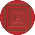 thumbnail image 1 of Ahgly Company Machine Washable Indoor Round Transitional Lava Red Area Rugs, 8' Round, 1 of 7