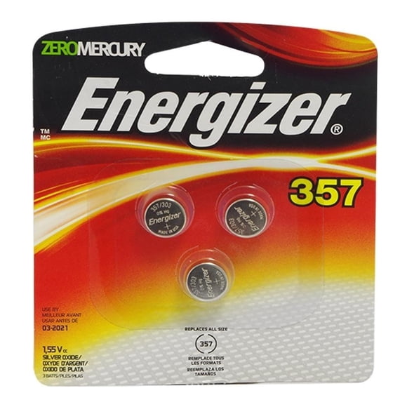 Pilas Especializadas Energizer 357/303 3 Piezas