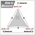 thumbnail image 3 of Voile d'Ombrage Triangle Beige - Voile Bloc UV à Usage Commercial, 3 of 5