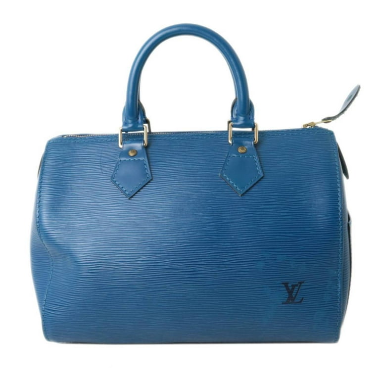 Authenticated used Louis Vuitton Speedy 25 Mini Boston Bag Handbag M43015 EPI Toledo Blue, Women's, Size: (HxWxD): 19.5cm x 27.5cm x 15cm / 7.67'' x