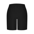 thumbnail image 5 of Taqqpue Mens Linen Shorts Solid Athletic Shorts Summer Beach Shorts Outdoor Lightweight Elastic Waist Drawstring Running Shorts with Pockets, 5 of 6
