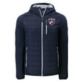 thumbnail image 2 of Men's Cutter & Buck Navy FC Dallas Rainier PrimaLoft- Eco Raglan Full-Zip Hoodie Hybrid Jacket, 2 of 3