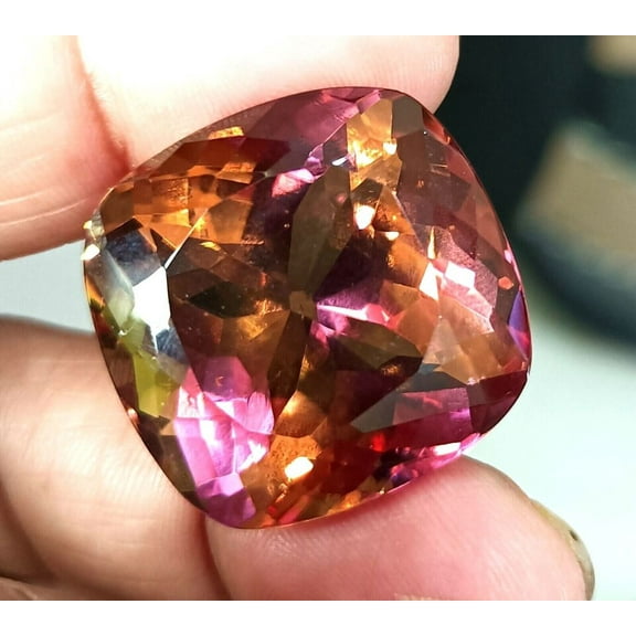 62 CT Color Change Alexandrite TOP STUNNING Cushion Cut Loose Gemstone