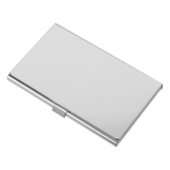 ETEREAUTY Desktop Metal Business Card Holder Stainless Steel for Business Meetings 1Pack