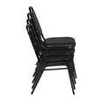 thumbnail image 5 of Regency 48 Square X-Base Breakroom Table- Mahogany & 4 Restaurant Stack Chairs- Black, 5 of 10