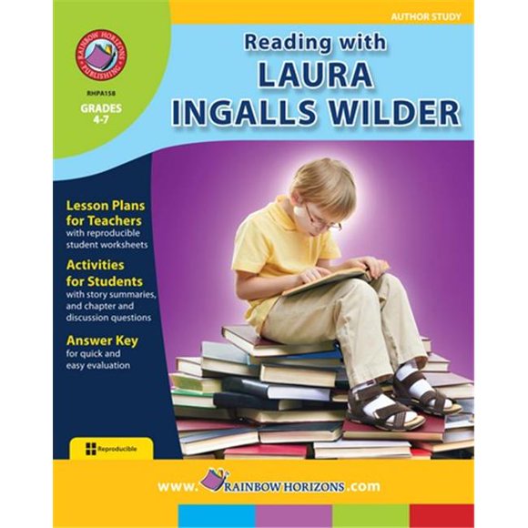 Rainbow Horizons A158 Lecture avec Laura Ingalls Wilder - Étude d'Auteur - Grade 4 à 7
